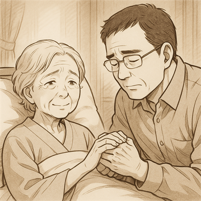 祖母のイラスト